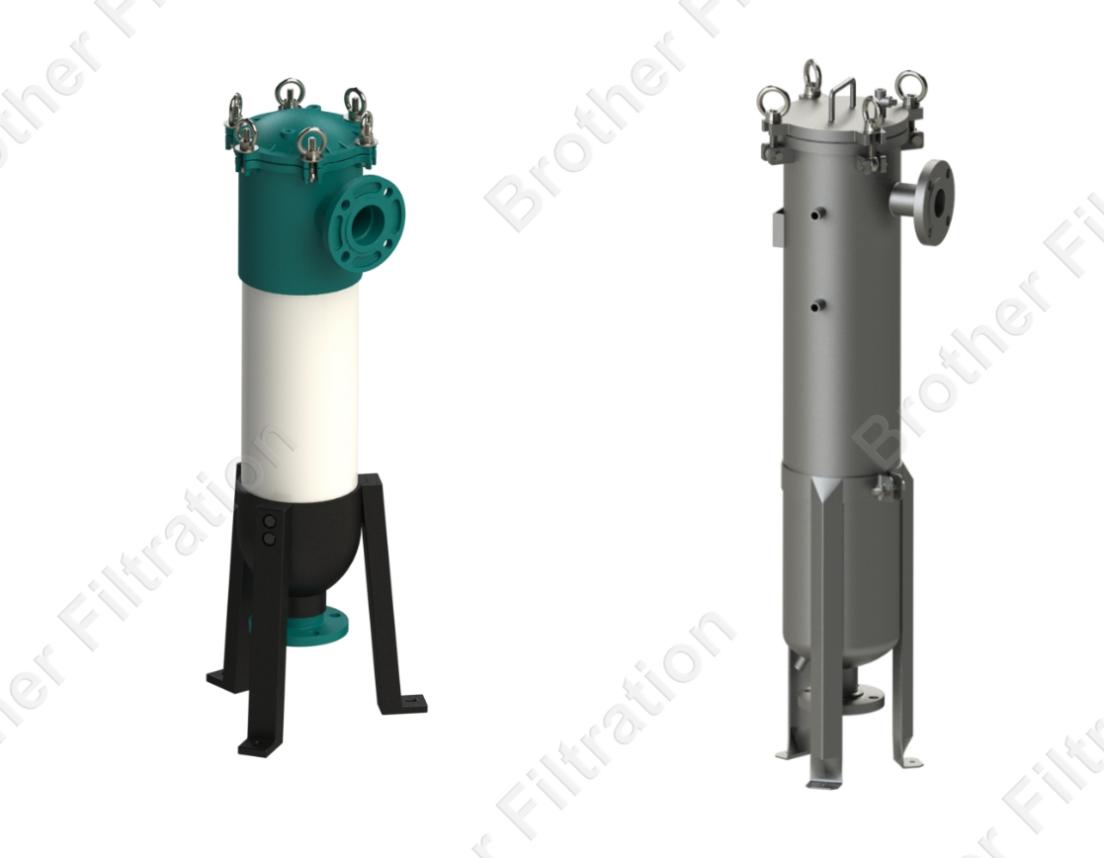 The different types of bag filter housing